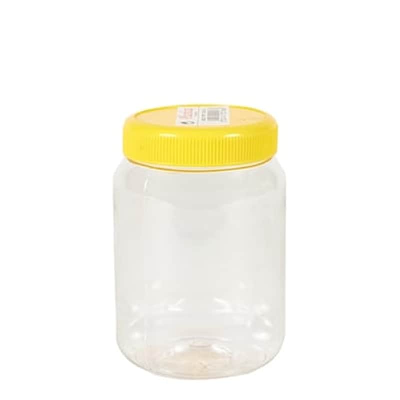 OEM Βάζο Αποθήκευσης Τροφίμων Πλαστικό 500ml - Διάφανο/Κίτρινο