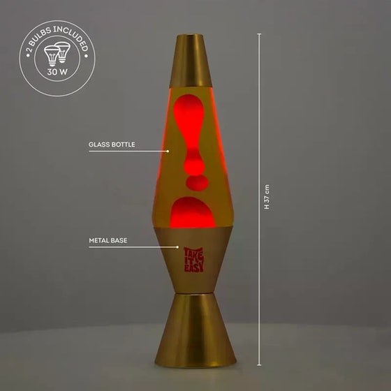 Λάμπα Γραφείου Legami Lava Gold image 6