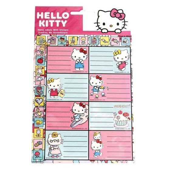 Ετικέτες Τετραδίων Gim Hello Kitty (2 Φύλλα - 16 Τεμάχια) image 0
