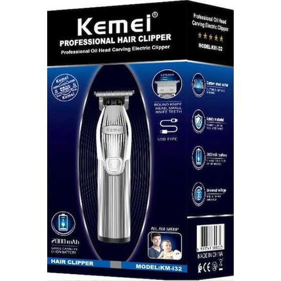 Kemei Trimmer Μηχανή Επαναφορτιζόμενη KM-I32 image 1