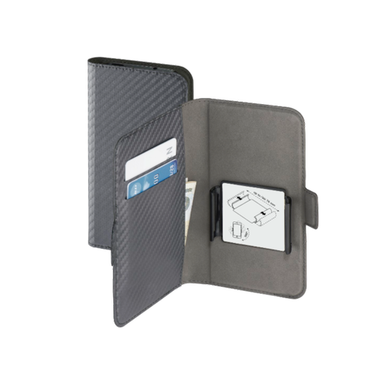Θήκη Universal έως 5,1" - Hama Smart Move Carbon Gr. XL Booklet - Grey image 0