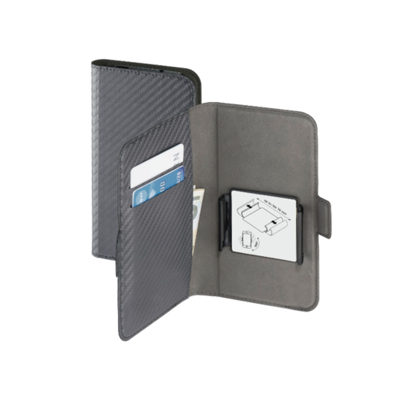 Θήκη Universal έως 5,1 - Hama Smart Move Carbon Gr. XL Booklet - Grey HAMA