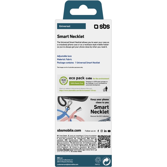 Λουράκι Λαιμού SBS Lanyard - Ροζ image 1