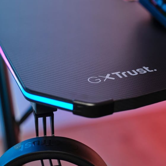 Γραφείο Gaming GXT709 Luminus RGB από Ξύλο/Μέταλλο 120x60x76 cm - Μαύρο image 9