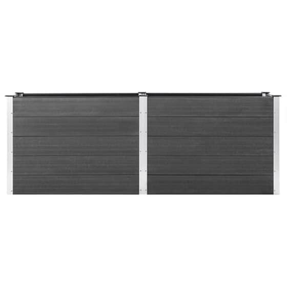 Vidaxl Ζαρντινιέρα Γκρι 250 X 100 X 91 Εκ. Από Wpc image 3