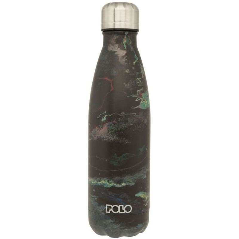POLO Θερμός Polo Ανοξείδωτο Μαύρο/Πράσινο 500ml