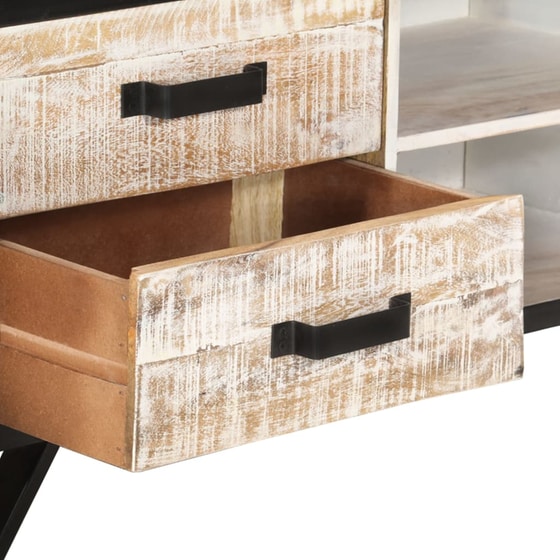 Έπιπλο Τηλεόρασης VidaΧL Ξύλινο 110x30x41cm - Γκρι/Μαύρο image 5