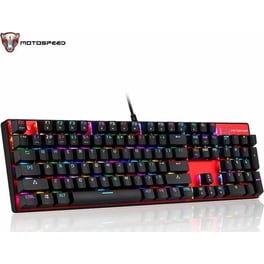 Motospeed Inflictor CK104 Gaming Μηχανικό Ενσύρματο Πληκτρολόγιο με Outemu Black διακόπτες και RGB φωτισμό (GR)