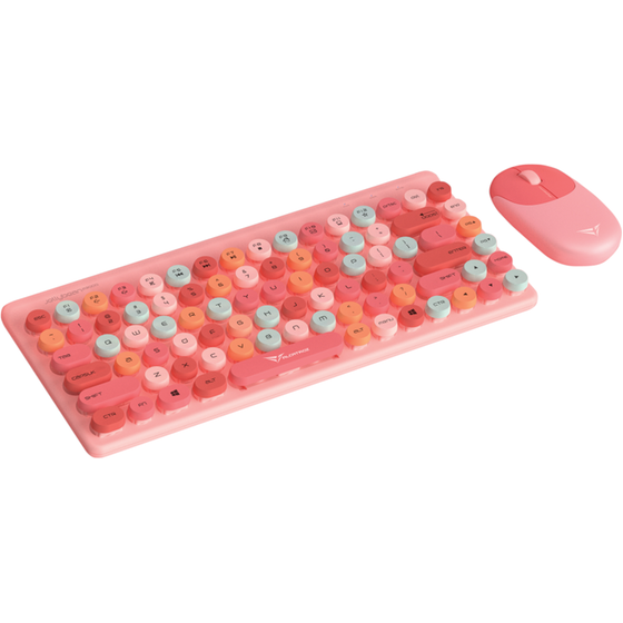 Alcatroz Jellybean A3000 Crayon Ασύρματο Σετ Πληκτρολόγιο & Ποντίκι Peach (US) image 2