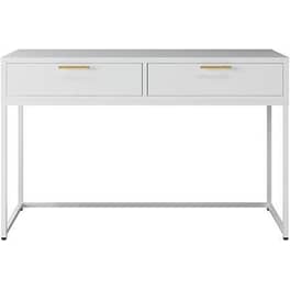 Γραφείο Μεταλλικό Nextdeco Λευκό με Συρτάρια 76x120cm
