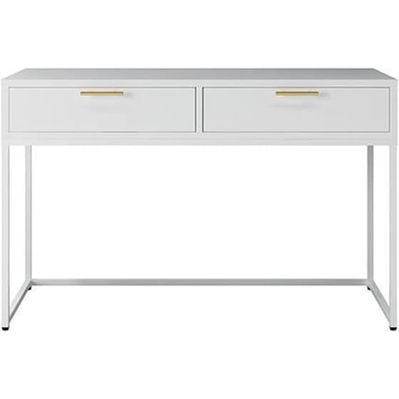 Γραφείο Μεταλλικό Nextdeco Λευκό με Συρτάρια 76x120cm image 0