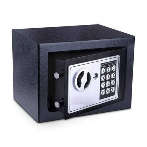 Χρηματοκιβώτιο Ασφαλείας Powertech Sb-17e 17x23x17cm - Μαύρο image 0