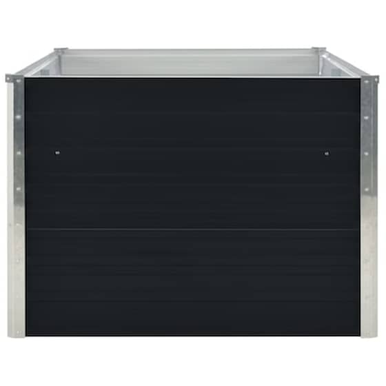 Vidaxl Ζαρντινιέρα Ψηλή Ανθρακί 160x80x45 Εκ. Γαλβανισμένος Χάλυβας image 4
