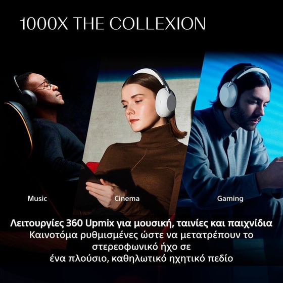 Ασύρματα Ακουστικά Κεφαλής Sony 1000X The Collexion - Platinum image 3