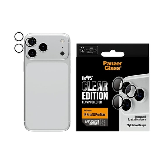 Προστατευτικό καμερών Apple iPhone 18 Pro/iPhone 18 Pro Max - PanzerGlass Hoops Camera Lens Protector - Transparent image 4