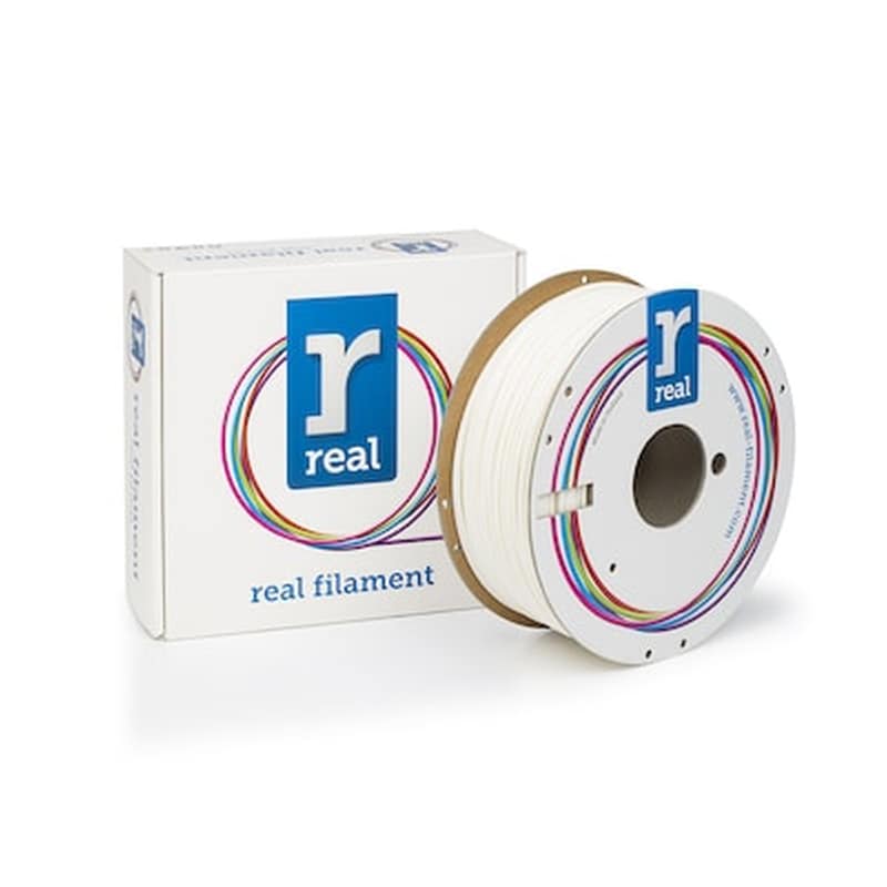 REAL FILAMENTS Real Pla 3d Printer Filament - White - Spool Of 1kg - 2.85mm