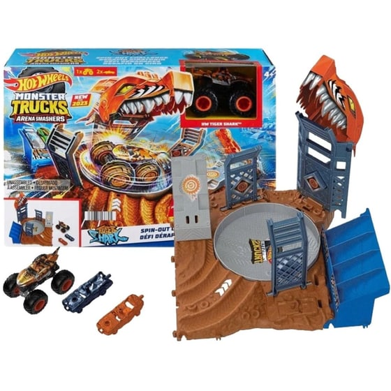 Hw Monster Trucks Arena Smashers Μεσαία Σετ - Hnb93 Επίθεση Καρχαρία image 2
