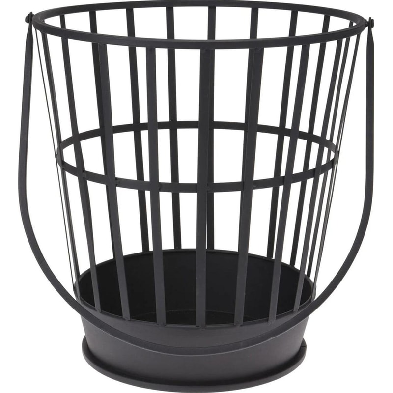 Ξυλιέρα Τζακιού SPITISHOP K-M FB8200350 36.5 x 39 cm Μαύρο