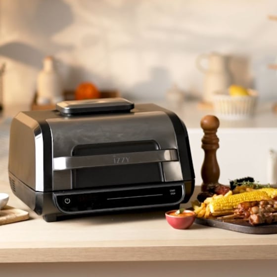 IZZY IZ-8265 με Πόρτα 1700 W Μαύρη/Ασημί Φριτέζα Αέρος & Grill image 17