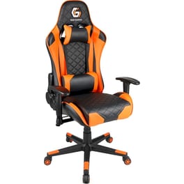 Gaming Καρέκλα Gembird GC-03-BO από Τεχνητό Δέρμα - Μαύρο/ Πορτοκαλί