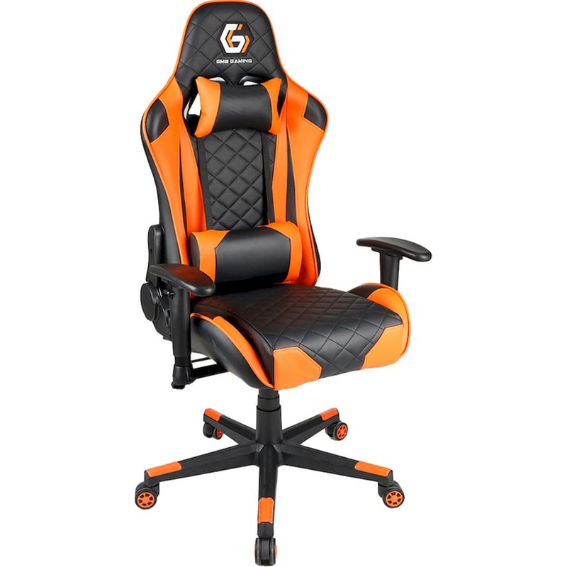 Gaming Καρέκλα Gembird GC-03-BO από Τεχνητό Δέρμα - Μαύρο/ Πορτοκαλί