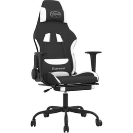 Καρέκλα Gaming VIDAXL 3143730 με Υποπόδιο - Μαύρο