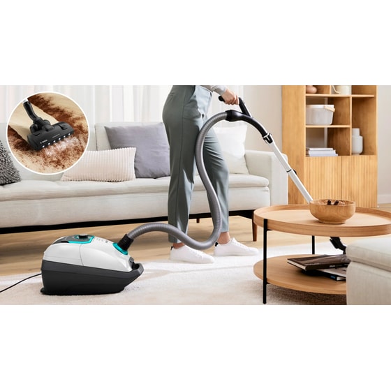 BOSCH BGL8HYG0 WH 890 W με Σακούλα 5 L Λευκό Ηλεκτρική Σκούπα image 1