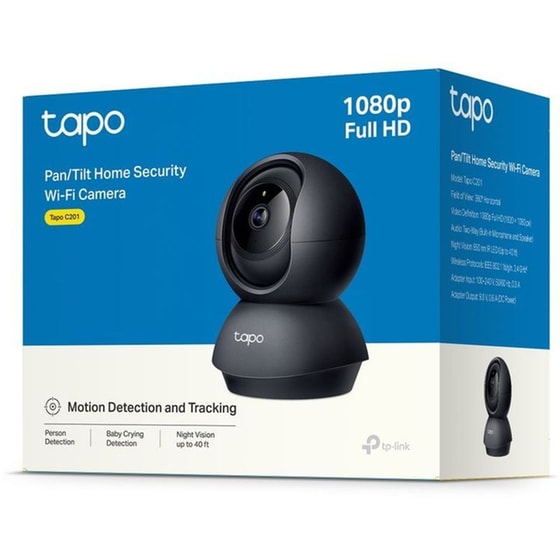 Ασύρματη IP Camera TP-Link Tapo C201 FHD Bullet / Box με Λειτουργία Pan & Tilt image 3