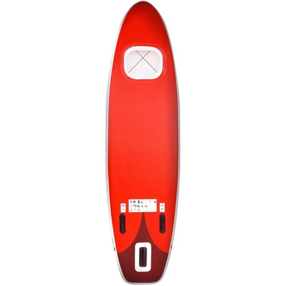 Φουσκωτή Σανίδα SUP VidaXL 330x76 cm - Κόκκινη image 3