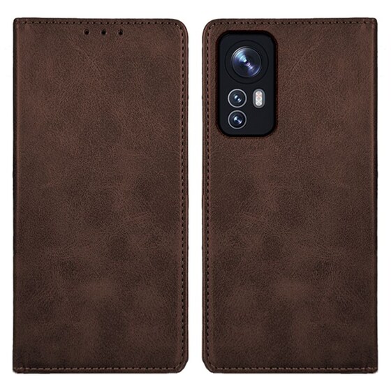 Θήκη Xiaomi Xiaomi 12/Xiaomi 12X 5G - Sonique Βιβλίο Vintage Magnet - Καφέ image 0
