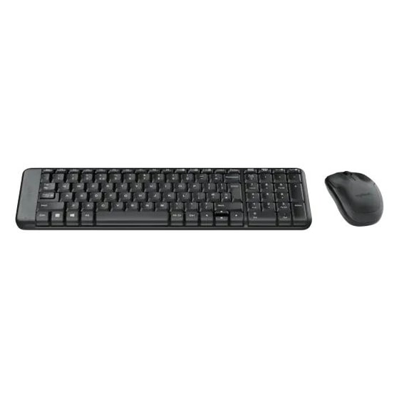 Logitech MK220 Ασύρματο Σετ Πληκτρολόγιο & Ποντίκι - Μαύρο (US) image 0