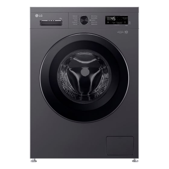 LG F4X1008NMK 8 kg 1.400 Στροφές Ανθρακί με Wi-Fi Πλυντήριο Ρούχων image 0