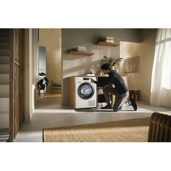 MIELE TEC655WP EcoSpeed 8 kg με Αντλία Θερμότητας Λευκό Στεγνωτήριο Ρούχων image 5
