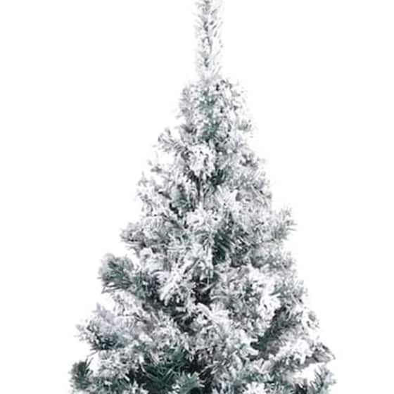 Χριστουγεννιάτικο Δέντρο VidaXL Χιονισμένο 2.40m - Πράσινο image 1