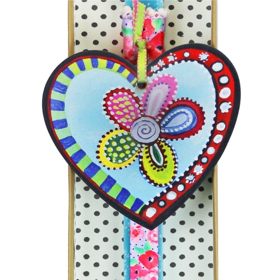 Λαμπάδα SYNCHRONIA Καρδιά Bloom Κόκκινο image 1