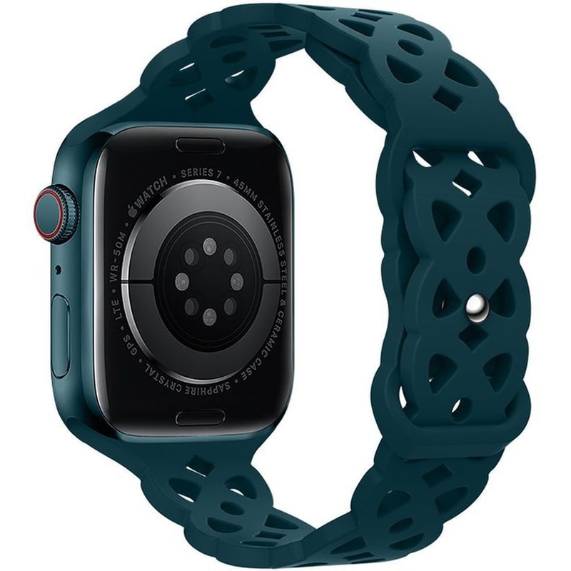 Λουράκι Hoco Flexible Rhombus Hollow για Apple Watch 42mm/41mm/38mm - Alfalfa