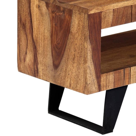 Έπιπλο Τηλεόρασης VidaXL Ξύλινο/Μεταλλικό 140x30x40cm - Καφέ/Μαύρο image 5