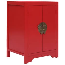 Κομοδίνο Vidaxl Από Ξύλο Παυλώνιας 38x28x52 cm - Κόκκινο
