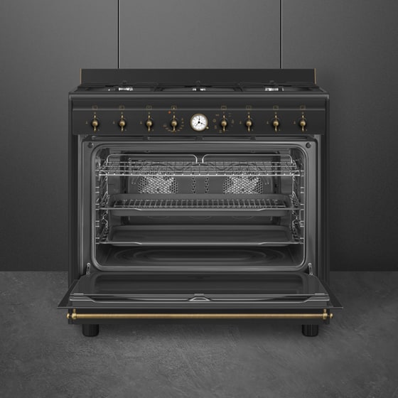 Κουζίνα Αερίου SMEG CO96GMA9 115Lt Μαύρο image 1