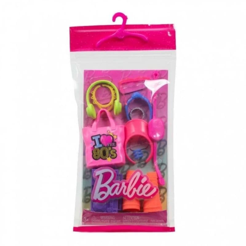 MATTEL Mattel Barbie: Pink Bag I Love 80s Accessories (HWV74)