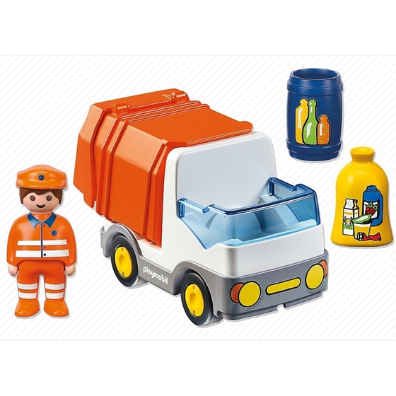 PLAYMOBIL® 1·2·3 Απορριμματοφόρο Όχημα (6774) image 2