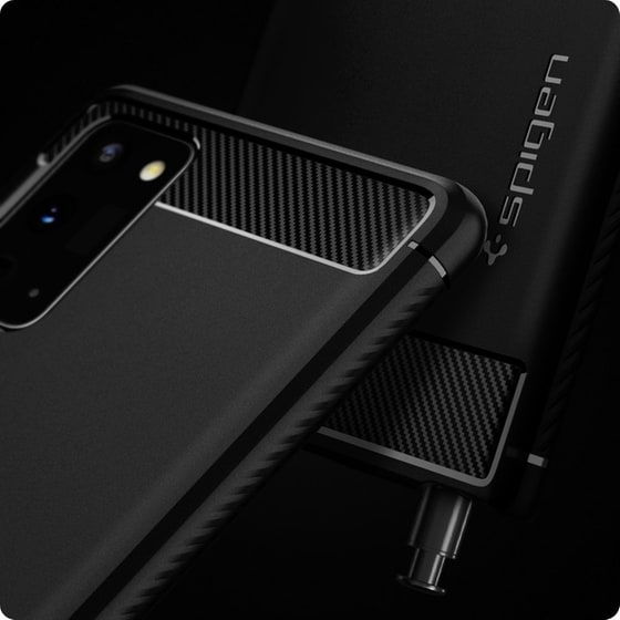 Θήκη Samsung Galaxy Note 20 - Spigen Rugged Armor - Matte Black image 5