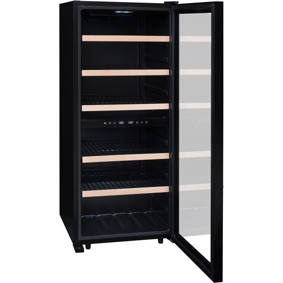 Συντηρητής Κρασιών LA SOMMELIERE SLS102DZBLACK για 102 Μπουκάλια με Anti-Vibration Σύστημα και LED φωτισμό - Μαύρο image 2