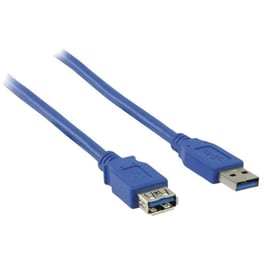 Καλώδιο Nedis USB-A Male σε USB-A Female USB 3.1 1m - Μπλε