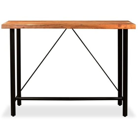 Τραπέζι Μπαρ Vidaxl από Μασίφ Ξύλο Ακακίας 150x70x107 cm image 2