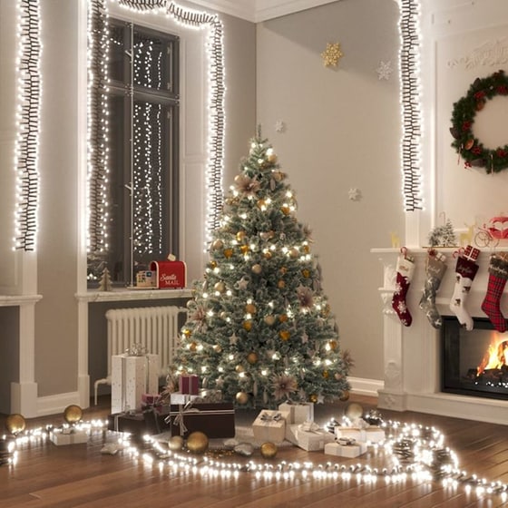 Λάμπακια Cluster Vidaxl Με 2000 LED Από PVC 17m - Ψυχρό Λευκό image 2