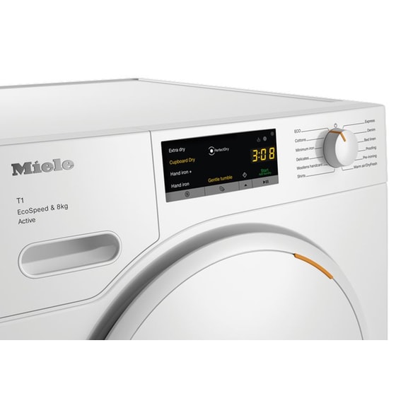 MIELE TWA520WP Active 8 kg A+++ με Αντλία Θερμότητας Λευκό Στεγνωτήριο Ρούχων image 3