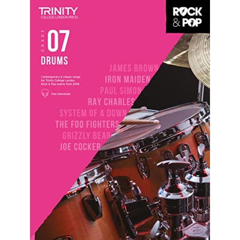Trinity College London Rock Pop 2018 Drums Grade 7