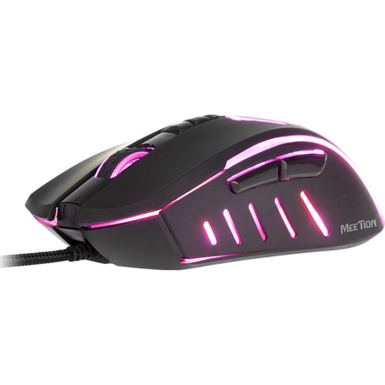Meetion C011 RGB Gaming Ενσύρματο Ποντίκι + Mousepad Μαύρο image 2