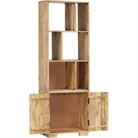 Βιβλιοθήκη Με Ντουλάπι VidaXL από Ξύλο 60x35x180cm - Kαφέ image 2